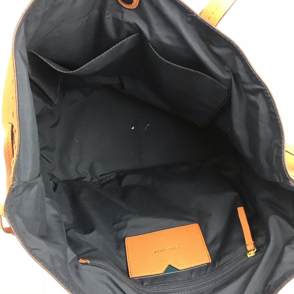 COLE HAAN ALESSA DRAWSTRING TOTE Pecan/Tan - Picture 7 of 7